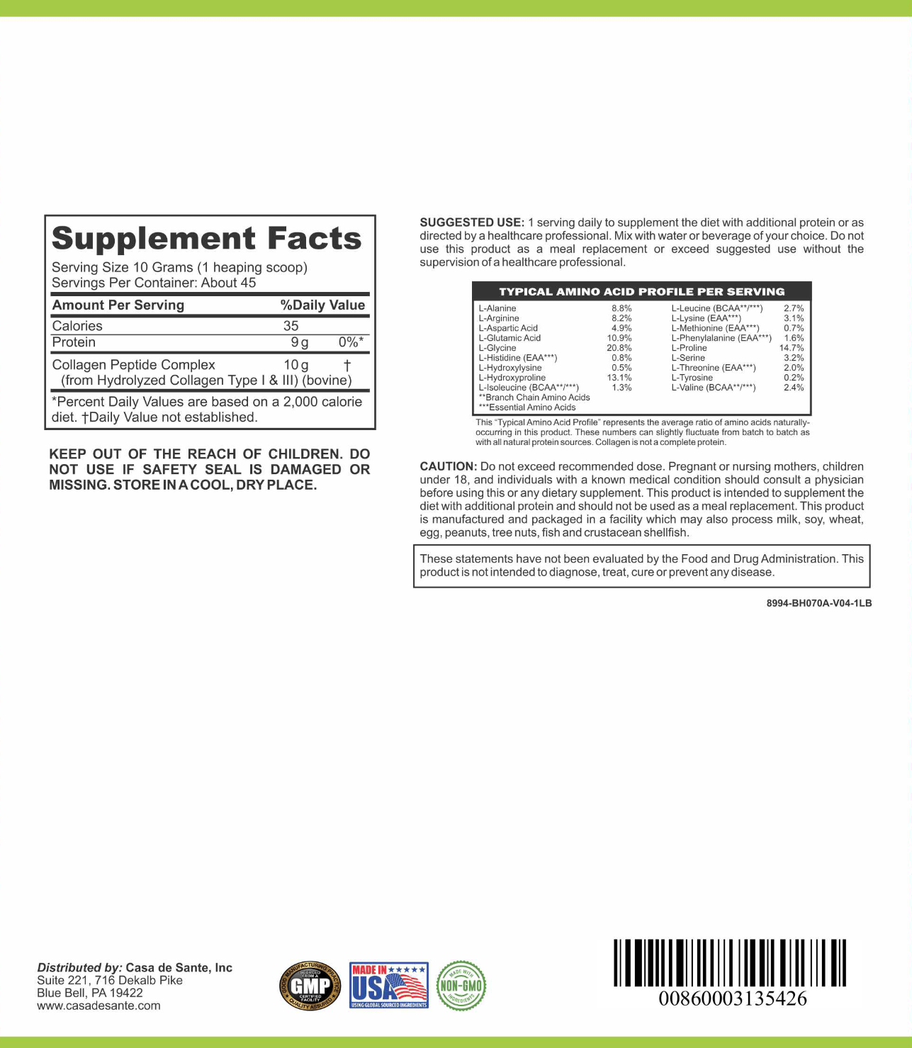 Elemental Collagen Peptides | Low FODMAP & GLP-1 Gentle Protein for Hair, Skin & Joints